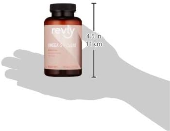 Amazon Brand - Revly Omega 3 CoQ10 with Omega-3 fatty 60 Softgels (1250 mg 3s and 100 mg CoQ10 per