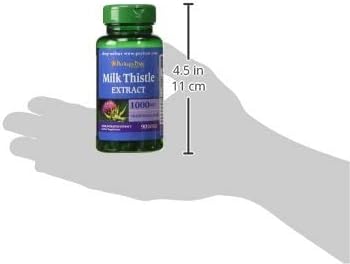 Puritan's Pride Milk Thistle 4:1 Extract 1000 mg 4:1 Extract 1000 mg 90 Count 2)