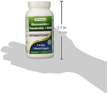 Best Naturals Glucosamine Chondroitin and MSM (Non-GMO) 180 Count