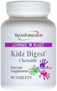 Transformation Enzymes Kidz Digestive Enzyme Supplement 90 Tablets #1 Physician
