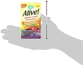 Nature's Way Alive! Max6 Potency Multivitamin, B12 & 90 Capsules