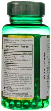 Nature's Bounty Garlic Extract 1000 mg 100 ea 2)