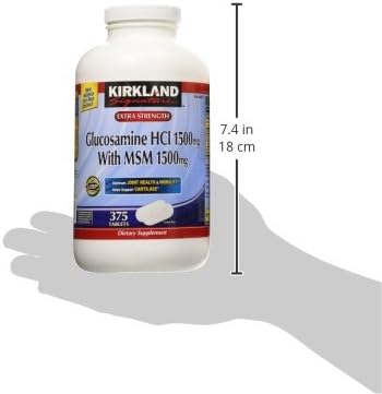 Kirkland Signature Glucosamine with MSM, 375 (2 Pack)