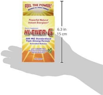 Hi-EnerG Triple Ginseng Energy Supplement, 500 20 servings