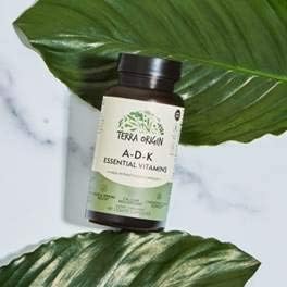 TERRA ORIGIN ADK Essential Vitamins - 60 High Potency Liquid Capsules, Vegan, Non-GMO, Gluten Free, Made in The USA.