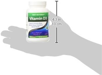 Best Naturals Vitamin D3 5000 IU 360 Softgels