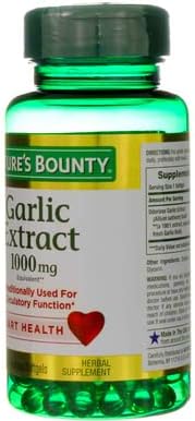 Nature's Bounty Garlic Extract 1000 mg 100 ea 2)