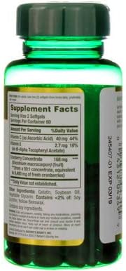 Nature's Bounty Cranberry Fruit 4200 mg, 120 ea 5)