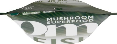 OM MUSHROOM SUPERFOOD Reishi Organic Mushroom Powder, 3.5 Ounce, 50 Servings, Adaptogen, Stress & Immune Support, Superfood Mushroom Supplement