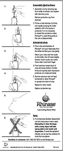 Rhinase Allergy Relief Saline Nasal Spray 300 Sprays