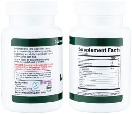 M.D. MediTrim - Expert Formulated Supplement Energy, Satiety, & Physique Goals - Smooth System Balance - Green Coffee Bean, Green Tea, Apple Cider Vinegar, Hibiscus - 90 Capsules