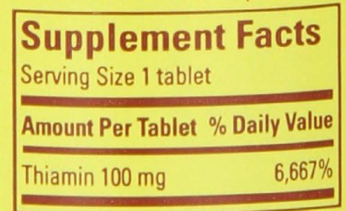 Nature Made Vitamin B1, 100 Count 6)