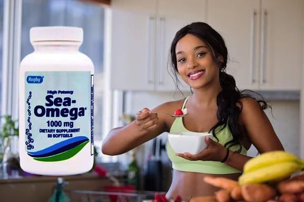 550 Softgels High Potency Rugby 1000mg Omega-3 Fatty 300mg & 200mg) for