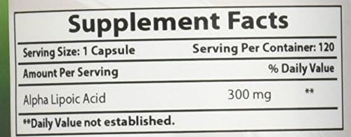Best Naturals Alpha Lipoic Acid 300 120 Capsules