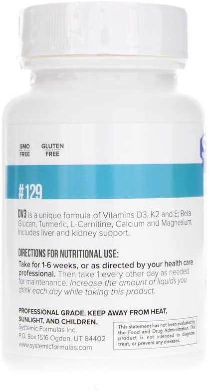 Systemic Formulas DV3 BioNutriment Vitamin D3