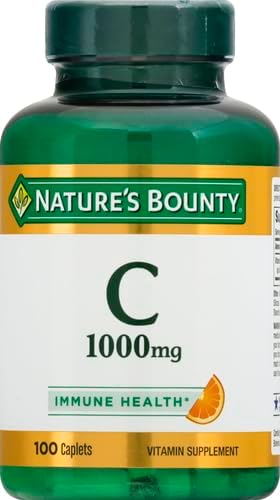 Nature's Bounty Vitamin C 1000mg, Immune 2 Pack, 100 Caplets