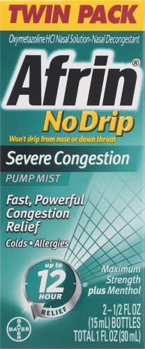 Afrin No Drip Severe Congestion Maximum 12 Hour 2 x 0.5 Fl 1