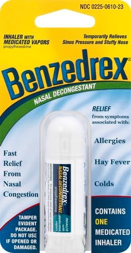 Benzedrex Nasal Decongestant Inhaler, 1 Count 6)