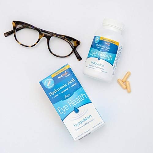 HylaVision Eye Health Supplements: Hyaluronic Acid, (120 Capsules)—