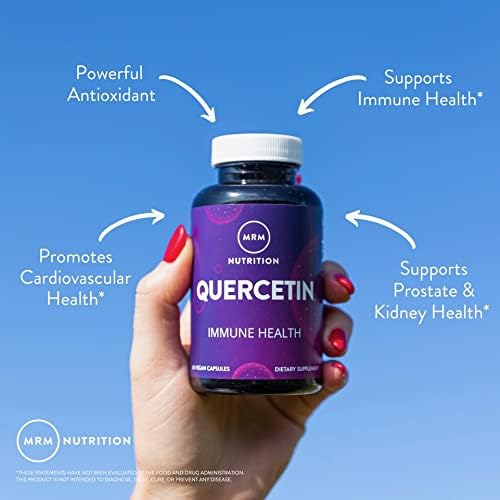 MRM Nutrition Quercetin| Immune + Cardiovascular Health | 500mg per Serving | Made with QU995: World’s purest quercetin™ | Antioxidant Status | 60 Servings