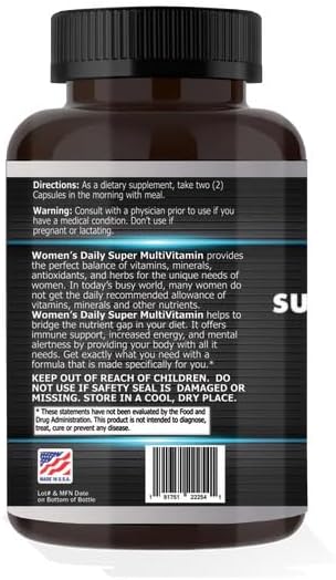 Women's Daily Super Multivitamin - 60 Capsules