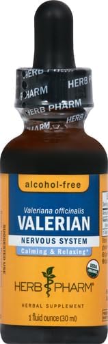 Herb Pharm Organic Valerian Root Liquid 1 Oz