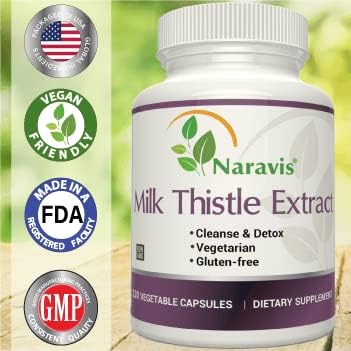 Milk Thistle Extract 4:1 Extract 2000mg - 120 Capsules
