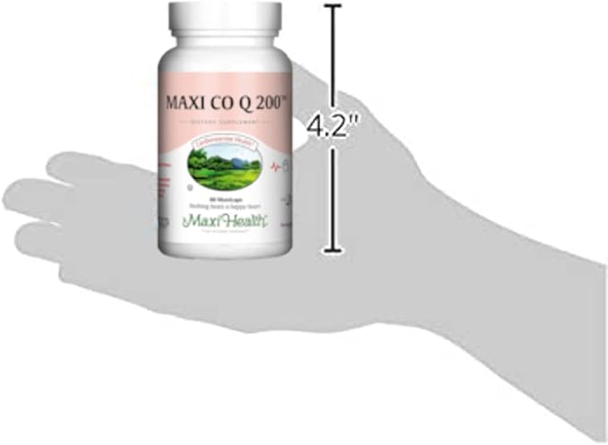 Maxi Health CO Q10 200mg Q10 Supplement 60 Capsules