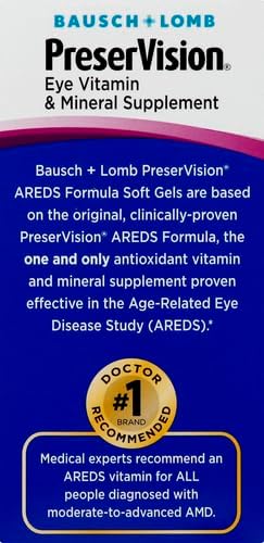 PreserVision Eye Vitamin & Mineral Supplement, 120 Count 1) Packaging