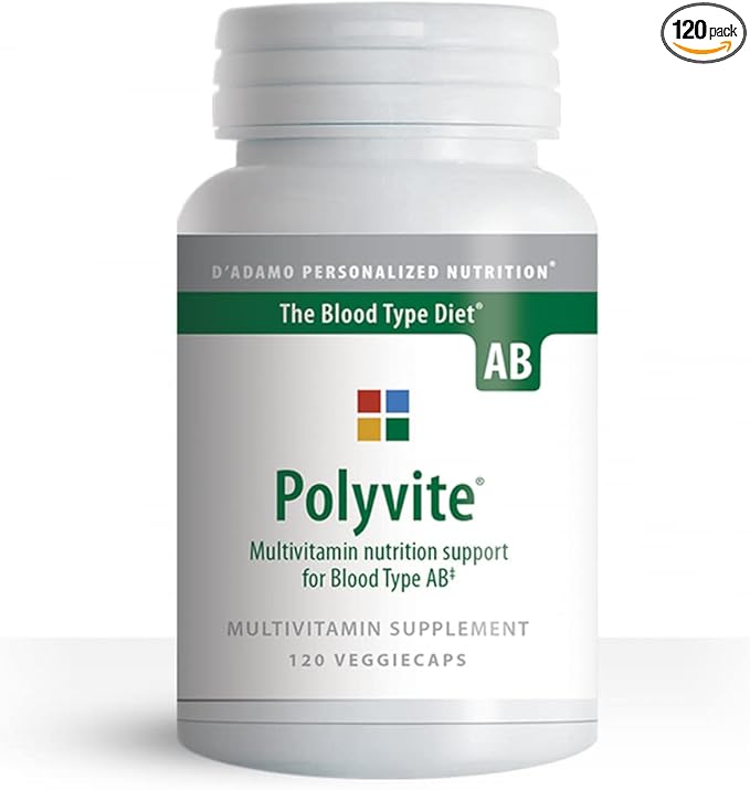 D'Adamo Personalized Nutrition - Polyvite AB 120 vcaps