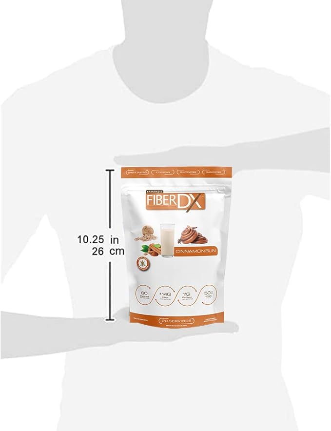 BarnDad's Fiber-DX Fiber Supplement, Cinnamon Bun, 600g