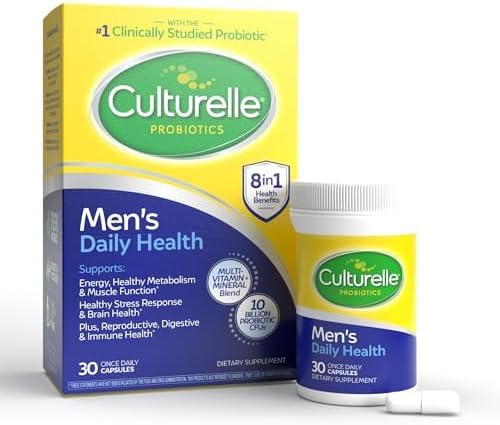 Culturelle Daily Health 8-in-1 Probiotic and 30 Count D3, Vitamin B12