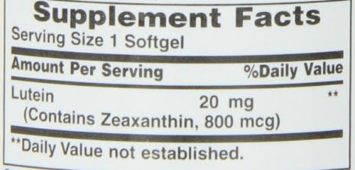 Nature's Bounty Lutein 20 mg 40 2)