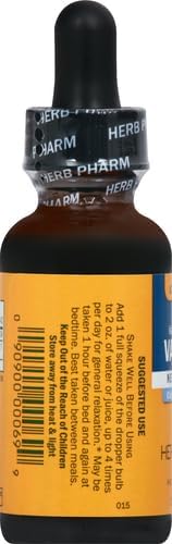 Herb Pharm Organic Valerian Root Liquid 1 Oz
