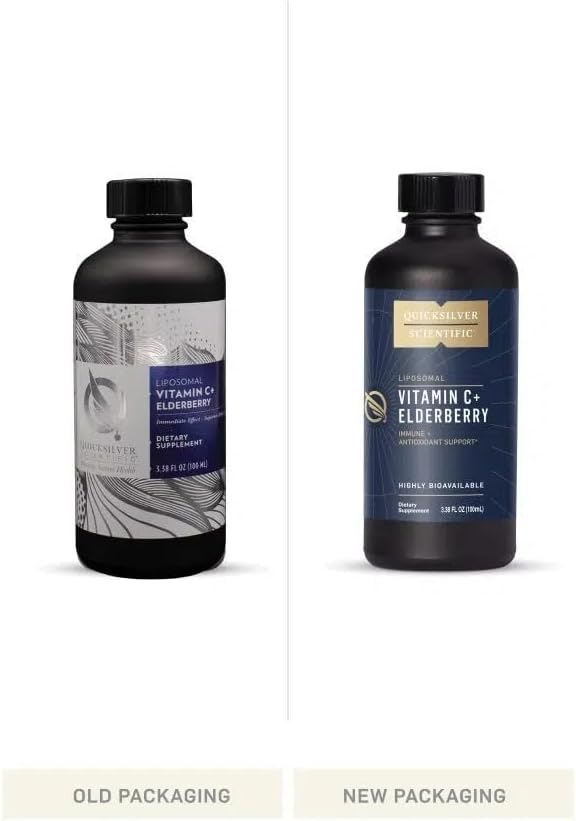 Quicksilver Scientific Liposomal Vitamin C + Elderberry 1000mg with (100ml)