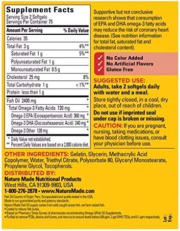 Fish Oil Burp-Less, 1200mg, 360mg Omega 3, 150ct 150ct