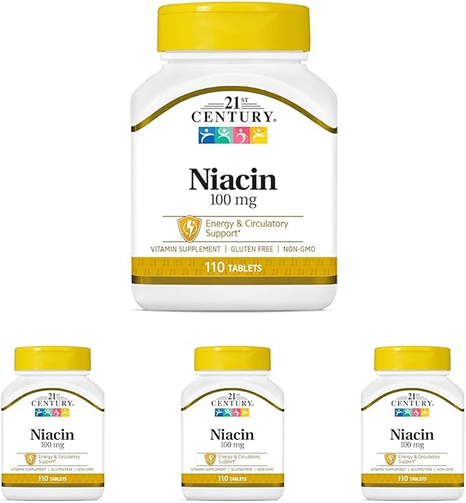 21st Century Niacin Tablets, 100 mg, 110 Count 4)