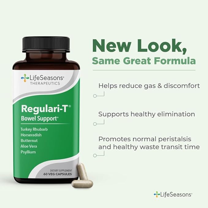 LifeSeasons - Regulari-T - Bowel Support 60 Capsules