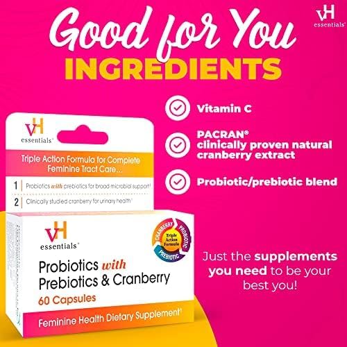 vH essentials Probiotics with Prebiotics and 60 Capsules