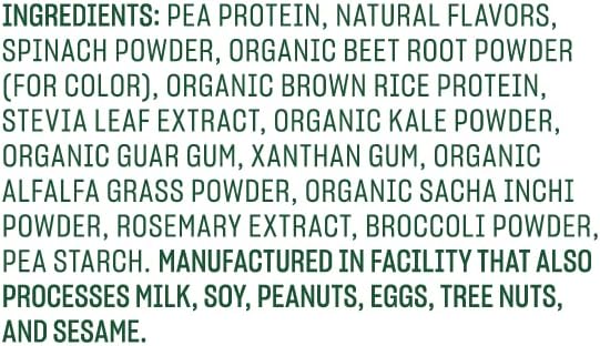 Vega Protein and Greens Protein Powder, Berry 20g Plant 1.7 lbs