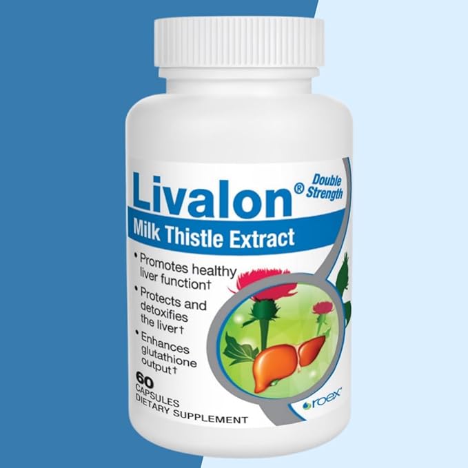 Roex Vitamins | Livalon | Milk 80% Silymarin 60 Count