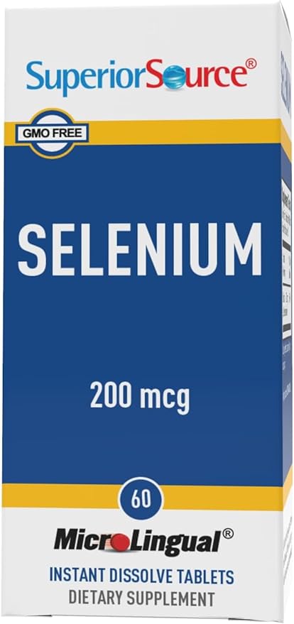 Superior Source Selenium Nutritional Supplements, 200 60 Count