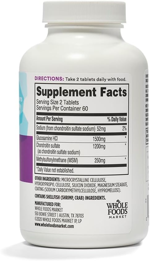 365 by Whole Foods Market, Glucosamine 120 Tablets