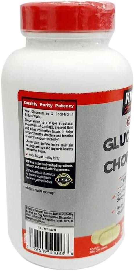 TZWK Kirkland Signature Extra Strength Glucosamine 1500mg/Chondroitin 1200mg 1200mg Sulfate 220 Tablets 2)