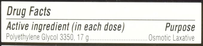 Miralax 1 Dose Powder Packets, 0.5 2)