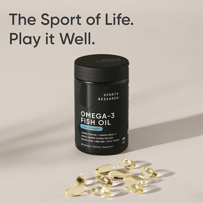 Sports Research Triple Strength Omega 3 1250 mg, 90 ct