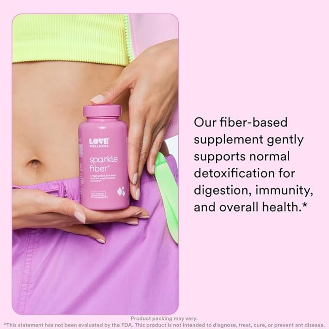 Love Wellness Sparkle Fiber Supplement 90 Capsules