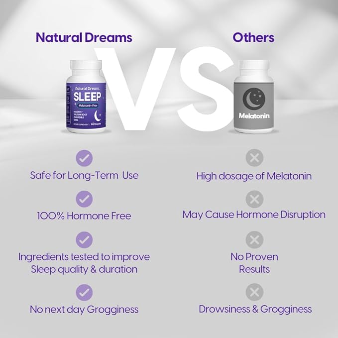 Univera Natural Dreams Melatonin-Free, Gentle Sleep 60 Capsules