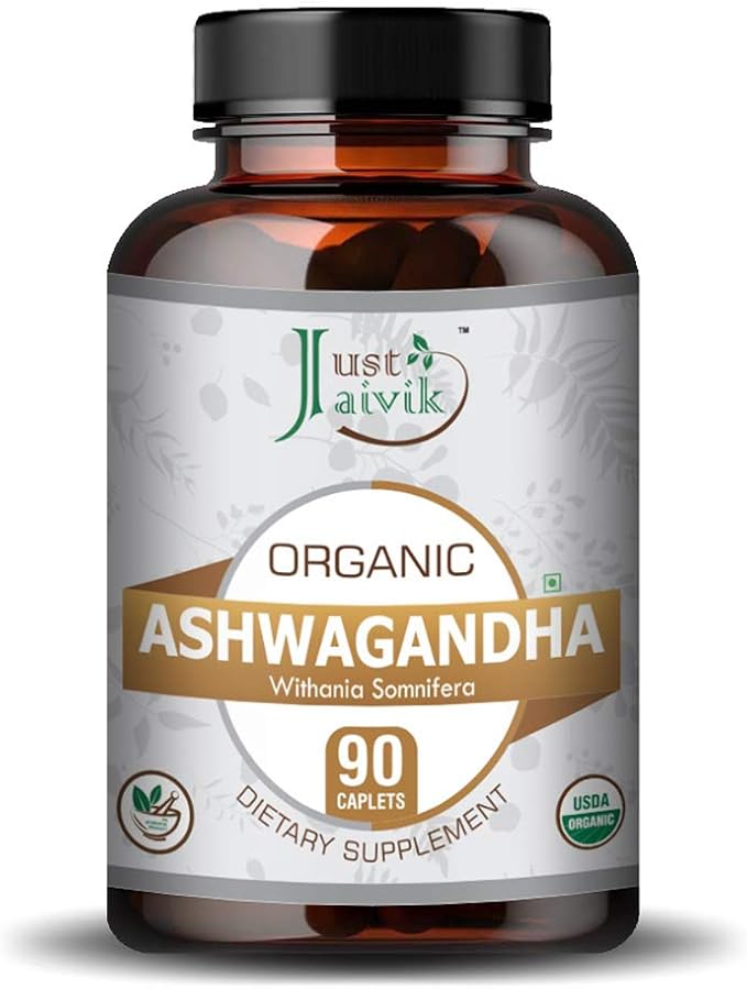 Just Jaivik Organic Ashwagandha Tablets 750 mg 90 Organic