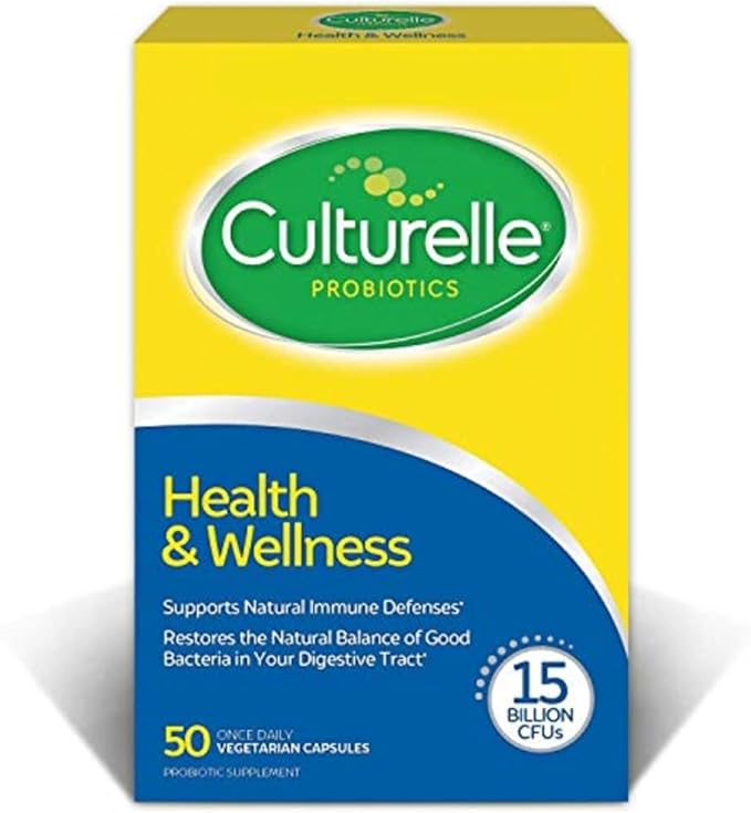 Culturelle Health & Wellness Daily Probiotic 15 Billion 50 Count